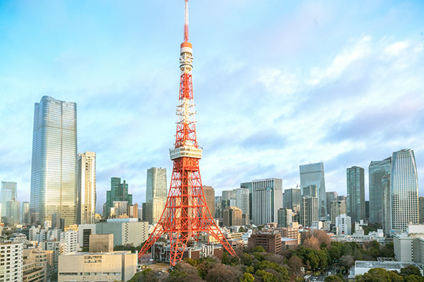 japan hotel with tokyo tower view